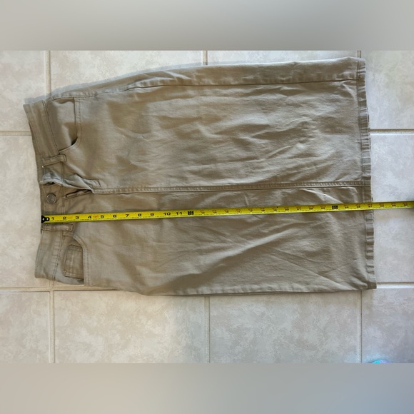 Beige Inherit midi length skirt - Picture 4 of 9